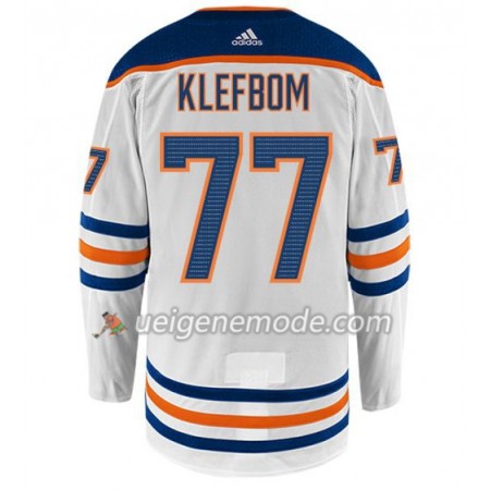 Herren Eishockey Edmonton Oilers Trikot OSCAR KLEFBOM 77 Adidas Weiß Authentic